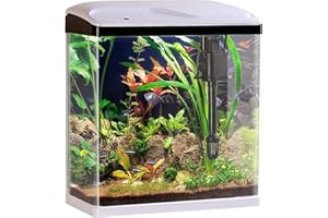 Sweetypet Nanobecken: Nano-Aquarium-Komplett-Set mit LED-Beleuchtung, Pumpe und Filter, 25 l (Mini Aquarium, Mini Set, Kleines Komplettset)