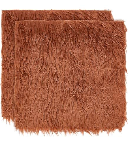 Dulynva 4 Pièces Fausse Fourrure Au Metre 5x150x10cm Tissu