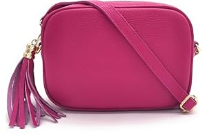 ELIOX Borsa Donna Vera Pelle Made In Italy Piccola Borsetta a Tracolla Elegante Moda Crossbody Bag Genuine Leather