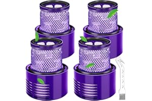 Filtre pour Dyson V10 SV12,Filtres pour Dyson Cyclone V10 SV12 Series V10 Absolute/Animal/Total Clean/Motorhead Aspirateurs, Filtre de Remplacement Accessoires # DY-969082-01(4 Packs)