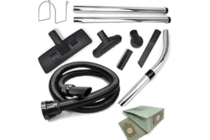 NABATEE Vacuum Hose Tool Kit for Numatic Henry, Hetty, James, Edward & Harry - 2.5m Hose, Chrome Extensions, Adjustable Handle, and Various Cleaning Attachments
