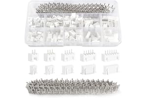YIXISI 460 Pieces 2/3 / 4/5 / 6 Pin 2.54mm Mâle/Femelle Connecteurs, JST Connecteur Kit, JST-XH, 2.54mm Femelle Broches Connecteurs Terminals