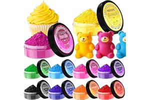 ‎HXDZFX Lebensmittelfarbe Pulver - 10 Lebensmittelfarben Set, Konzentriertes Pulver Food Colouring, Lebensmittel Lebensmittelfarbstoff zum Dekorieren von Kuchen, Zuckerguss, Backen - 5g