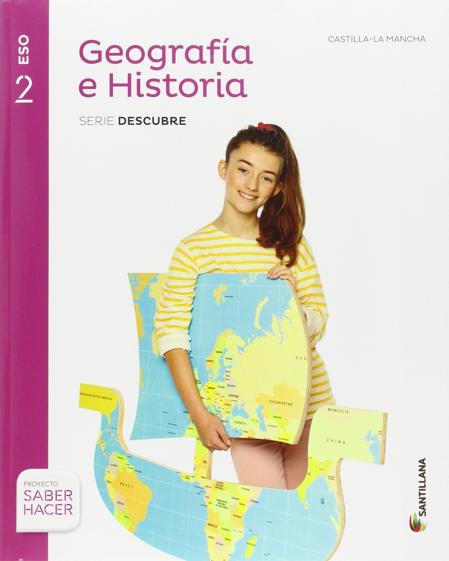 GEOGRAFIA E HISTORIA 2ESO C-LA MANCHA + CUADERNO SANTILLANA EDUCACIÓN