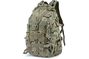 JOVELL Mochilas de Marcha - Mochila Tácticas Militar Impermeable 25L Capacidad Nylon 900D Múltiples Bolsillos para Senderismo Acampada, Montañismo, Caza, Aire Libre Ciclismo y Más