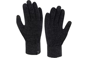 Bequemer Laden Mujeres Invierno Guantes Termicos Tactiles Chenille Puños Elásticos Guantes de Punto para El Frío Regalo Mujer