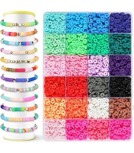 Varietà di colori trasparenti, ideali per bracciali e gioielli fai-da-te