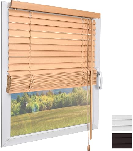 Ajustable Persiana Veneciana De PVC Recortable - Efecto Madera
