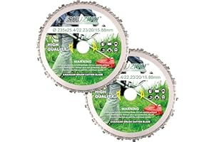 LSHUZIYU, Dente Per Motosega Circolare, 235mm, 2Pez-Set. Foro Centrale 25.4mm Con Rondella 22.23-20-16mm, Lama per Decespugliatore, Disco per Decespugliatore.