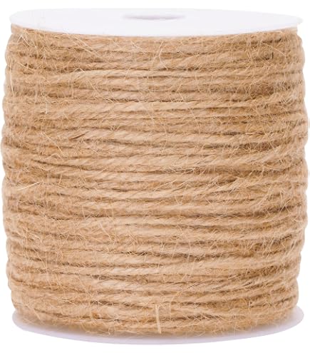 Ficelle De Jute Naturel 100m - Diamètre 3-4mm - Corde Écologique Pour Emballage, Déco, Jardinage