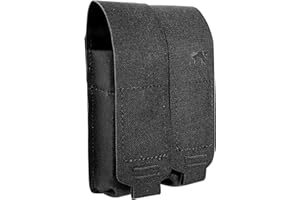 ‎TASMANIAN TIGER Tasmanian TT DBL Pistol Mag Pouch MKIII robuste Magazin-Tasche für Zwei Pistolen-Magazine HK, Glock, SIG, Beretta M9 mit Klett-Verschluss und Molle System