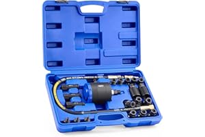 Orion Motor Tech 23 Pcs Juego de Extractor Neumático de Inyectores para Motores Diésel, Kit de Extracción de Inyectores con Martillo Extractor 19 Adaptadores Manguera de Extensión y Conectores EU y US