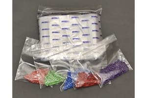 UK STORE 1000 Gripwell Plastic Resealable Write on Panel Grip Seal Bags 4" x 5.5"