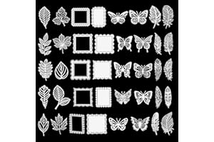 CRAFFANCY Lot de 40 feuilles de papier décoratif en dentelle vintage pour loisirs créatifs, scrapbooking, décoration