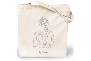 Loxato Bolsa Tela Tote Bag Tela Bolsos Bandolera Mujer Bolsas de Algodón Natural 100% Bolsas Reutilizables Extra Ancho 8cm Asas Largas 70cm 220 gr/m2 Bolsas de Tela Bonitas Bolsas de Tela Grande