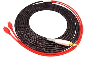 KetDirect Replacement Cable For Sennheiser Headphones HD650, HD600, HD580 HD535, HD545, HD565, HD265 HIFI stereo Audio upgrade Cords 300cm/9ft
