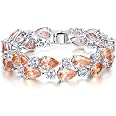 EVER FAH Orecchini A Clip Con Strass Con Cristalli - 11