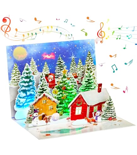 Biglietto Di Auguri Natalizio 3D, casa di Pan di zenzero