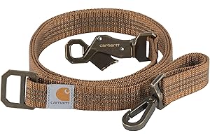 Carhartt, Guinzaglio per animali domestici in fettuccia di nylon resistente per cani, cuciture riflettenti per visibilità