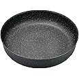 Moneta Tortiera Etnea, Alluminio Antiaderente Effetto Pietra, Nero, 28 cm