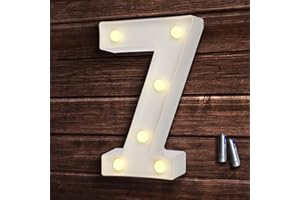 ‎BEMECE bemece LED Buchstaben Lichter Alphabet, Led leuchtbuchstabe, Led dekoration für Geburtstag Party Hochzeit & Urlaub Haus Bar - 7