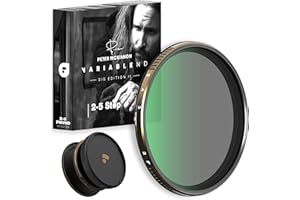 PolarPro - Vario VND - 67 mm - 2/5 stops - Edition II - Peter McKinnon - Zéro vignettage - mécanisme de retour haptique - Idéal pour la vidéographie et la réalisation de films de course à pied.