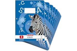 ‎HERLITZ Herlitz Schulheft x.book A4, Lineatur 3, 3. Klasse, 16 Blatt, 10 Stück