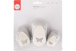 Rayher Hobby 69104000 Motivstanzer Set Schmetterlinge, Kunstoff/Metall, farblich sortiert, 1.95 x 1.9 x 0.6 cm