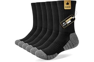 Niorasen Calcetines Hombre Mujer, 6 Pares De Calcetines De Algodón Transpirable, Trekking, Correr Con Amortiguación Alto Rendimiento