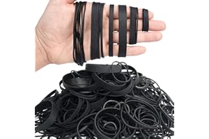 AOUOU Rubber Band Assorted Sizes Net Weight 190grams Black Elastic Bands Tactical Rubber Bands for Office supplies 40mm,60mm,(80 x3mm),(90 x 6mm),(90 x12mm),(120 x1.5mm)