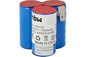 vhbw Akku kompatibel mit AEG Classic 1 Home Cleaner Heimroboter (3000 mAh, 3,6 V, NiMH)