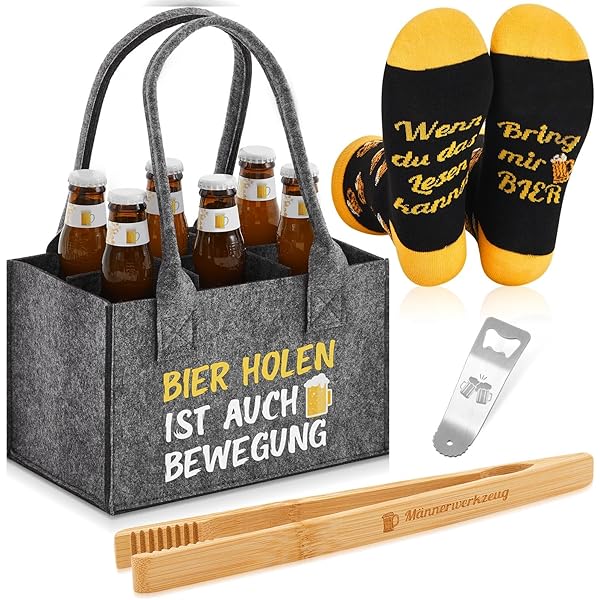 KEZKALS Cadeaus voor mannen, mannenhandtas bier met flesopener, mannencadeaus voor papa, grappige cadeaus voor mannen, papa cadeau, verjaardagscadeau voor mannen, voor 6 bierflessen KEZKALS Cadeaus voor mannen, mannenhandtas bier met flesopener, mannencadeaus voor papa, grappige cadeaus voor mannen, papa cadeau, verjaardagscadeau voor mannen, voor 6 bierflessen