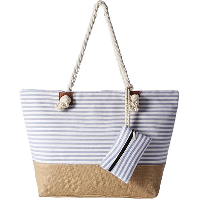 Hikaro Grande Borsa Da Spiaggia Idrorepellente Con Cerniera Fiore Del Cielo 105062116
