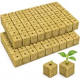 100 Rock Wool Cubes 1 inch for Hydroponics, Seedlings and Cuttings | Compact format for soilless cultivation, with good moist