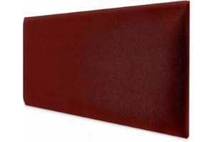 DecoNest Testiera Cuscino da parete decorazione da parete pannello acustico pannello da parete 3d lusso moderno imbottito 70 x 30 cm Claret