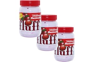 Fluff Marshmallow 42671 Lot de 3 Pains en Mousse Fraise 213 g