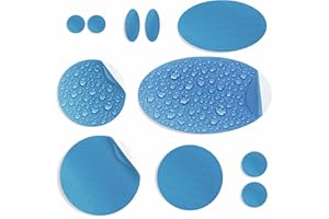 aZengear Repair Patches (30+ Colours) for Down Jackets, Puffer Coats, Tents, Shoes, Upholstery - Stick On, Waterproof, Tear-Cold-Heat-Resistant Nylon Polyester Fabric (11 Pcs)