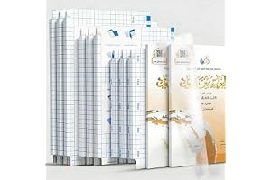 SKY-TOUCH Self-Adhesive Book Cover Film - A4/16K/25K Size(15 Pcs- 3 Different Sizes -5 Each) Eco-Friendly, Waterproof, Scratch-Resistant, DurableClean Easy