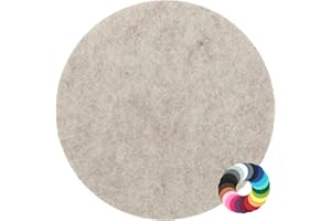 ‎BIASTO Rundes Platzset Filzuntersetzer in 35cm, kamelhaar (HF047) für Gläser, Essen, Tischdeko