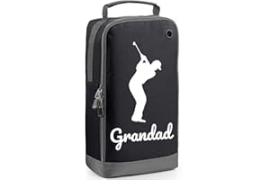 ALWAYS LOOKING GOOD Custom Golf Shoe Bag for Grandad - Black Sports Bag for Golfing Kit and Presents