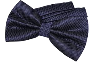 DonDon Herren Fliege 12 x 6 cm gebunden mit Hakenverschluss und größenverstellbar für besondere Anlässe