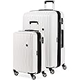 SwissGear 7272 Energie Expandable Hardside Luggage with Spinner Wheels and TSA Lock, White, 2-Piece Set (19/27)