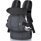 GAGAKU Baby Carrier Backpack for Babies 0-36 Months Advanced 4 in 1 with Ergonomic Baby Carrier Easy to Carry with the possib