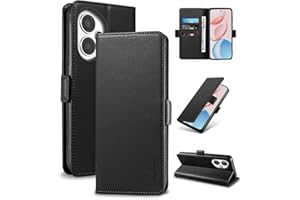 Yunubeyii Handyhülle für Honor 400 - [RFID Blocker] Hülle Luxus PU Leder Kartenhülle Magnetverschluss Klapphülle mit Ständer,Stoßsicher Schutzhülle,Schwarz