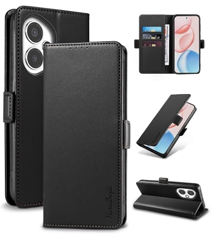 Funda Con Tapa Para Xiaomi Poco F6 Pro - Cuero Sintético, Cierre Magnético, Protección RFID, Color Verde