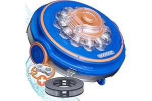 Monzana® Poolboy 600 Cordless Vacuum Cleaner - Rechargeable Wireless Robot Vacuum for Hot Tub and Swimming Pool Cleaning, Automatic Robot Pool Cleaner | Blue