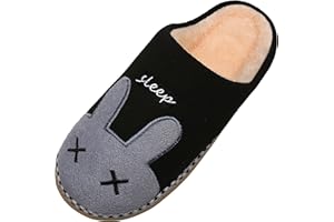 Saguaro® Pantofole invernali in cotone felpato caldo morbido pantofole morbide Home antiscivolo con cartoon per uomo e donna