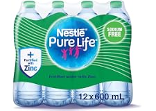 Nestle Pure Life Immunity Drinking Water, 12 X 600 ml, Clear