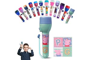 SRV HUB Peppa PlG große LED-Taschenlampe, super hell für Weihnachten, Geburtstag und Erntedankfest, Kunststoff, Spielzeug Geschenk für Kinder ab 3 Jahren, Größe 16 cm