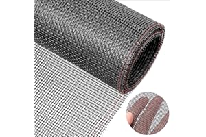 MOSTFUN Siatka na owady, towar sprzedawany na metry, 120 x 250 cm, moskitiera z włókna szklanego, siatka zastępcza, nadaje się do okien, okien dachowych, tarasowych, drzwi do salonu (czarna)